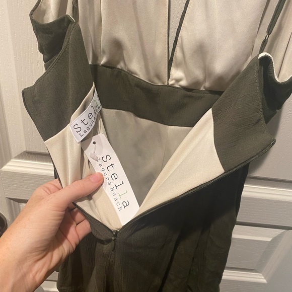 Stella Lagunitas Beach Green Romper L NWT - Picture 2 of 4
